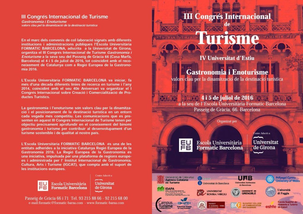 IV Universitat d’Estiu | Escola Universitària Formatic Barcelona