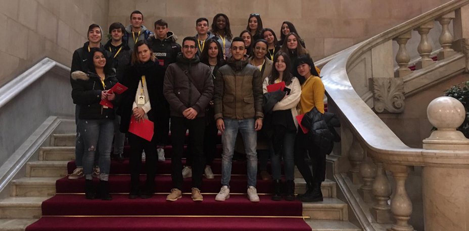 Visita al Parlament de Catalunya dels estudiants de CFGS